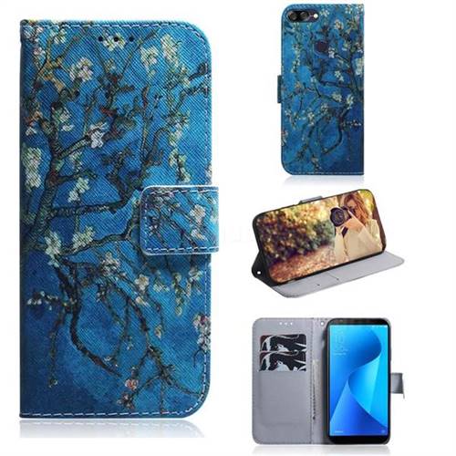 Apricot Tree PU Leather Wallet Case for Asus Zenfone Max Plus (M1) ZB570TL