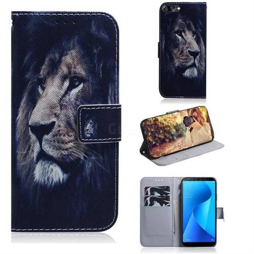 Lion Face PU Leather Wallet Case for Asus Zenfone Max Plus (M1) ZB570TL