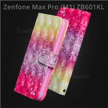 Gradient Rainbow 3D Painted Leather Wallet Case for Asus Zenfone Max Pro (M1) ZB601KL