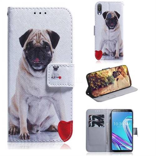 Pug Dog PU Leather Wallet Case for Asus Zenfone Max Pro (M1) ZB601KL