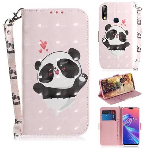 Heart Cat 3D Painted Leather Wallet Phone Case for Asus Zenfone Max Pro (M2) ZB631KL