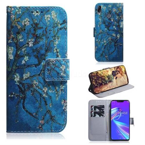 Apricot Tree PU Leather Wallet Case for Asus Zenfone Max (M2) ZB633KL