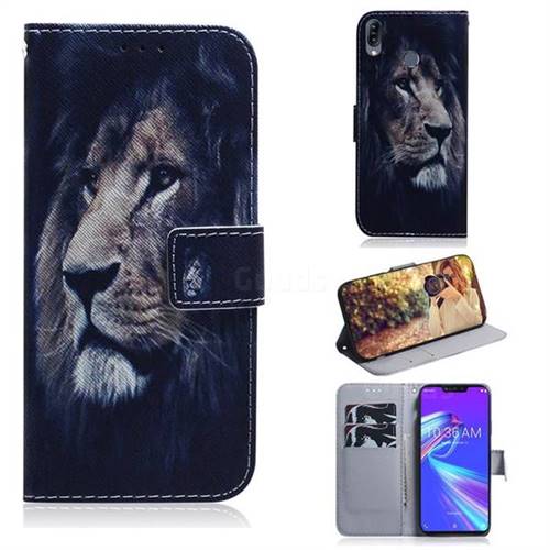Lion Face PU Leather Wallet Case for Asus Zenfone Max (M2) ZB633KL