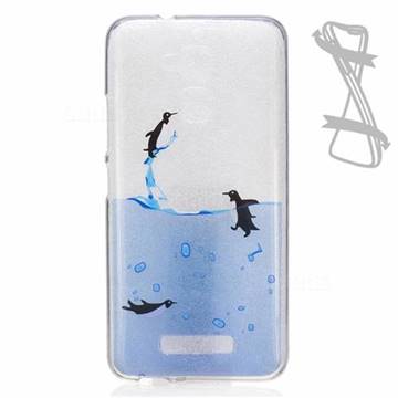 Penguin Out Sea Super Clear Soft TPU Back Cover for Asus Zenfone 3 Max ZC520TL