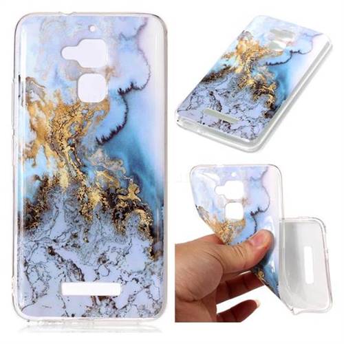 Sea Blue Soft TPU Marble Pattern Case for Asus Zenfone 3 Max ZC520TL