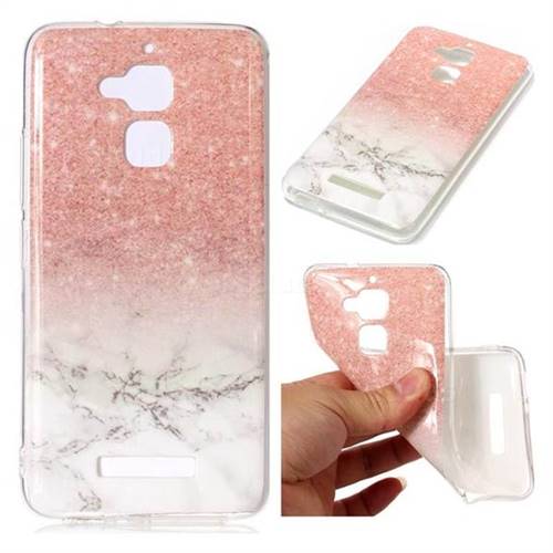 Glittering Rose Gold Soft TPU Marble Pattern Case for Asus Zenfone 3 Max ZC520TL