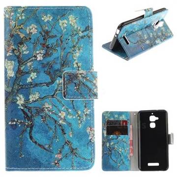 Apricot Tree PU Leather Wallet Case for Asus Zenfone 3 Max ZC520TL