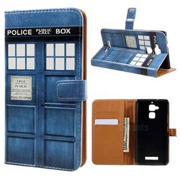 Police Box Leather Wallet Case for Asus Zenfone 3 Max ZC520TL