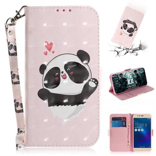 Heart Cat 3D Painted Leather Wallet Phone Case for Asus Zenfone 3 Max ZC520TL