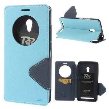 Roar Korea Diary View Leather Flip Cover for ZenFone 6 (A600CG) - Baby Blue