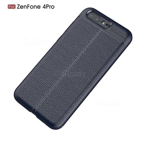 Luxury Auto Focus Litchi Texture Silicone Tpu Back Cover For Asus Zenfone 4 Pro Zs551kl Dark Blue Asus Zenfone 4 Pro Zs551kl Phone Case Guuds