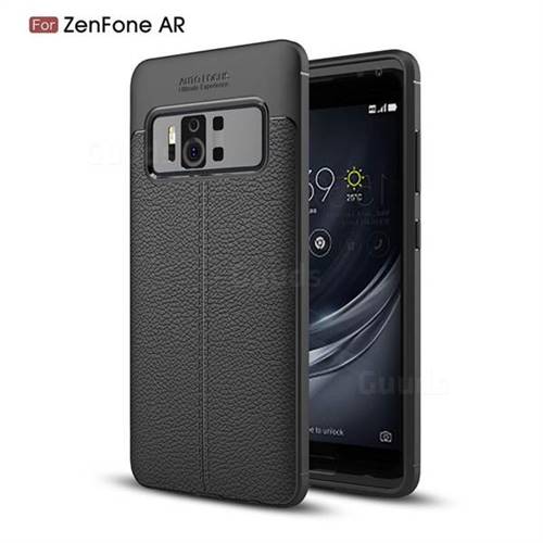 Luxury Auto Focus Litchi Texture Silicone TPU Back Cover for Asus Zenfone AR ZS571KL - Black