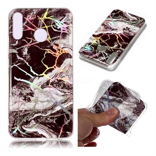White Black Marble Pattern Bright Color Laser Soft TPU Case for Asus Zenfone 5Z ZS620KL