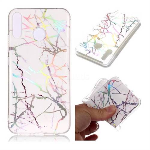 Color White Marble Pattern Bright Color Laser Soft TPU Case for Asus Zenfone 5Z ZS620KL