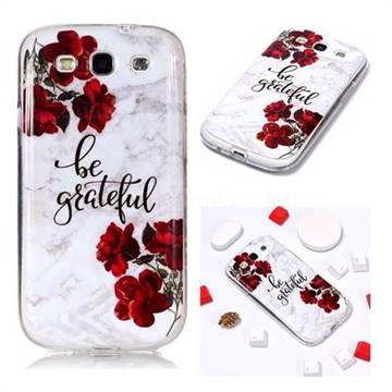 Rose Soft TPU Marble Pattern Phone Case for Samsung Galaxy S3