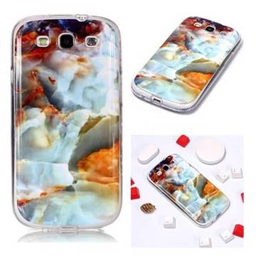 Fire Cloud Soft TPU Marble Pattern Phone Case for Samsung Galaxy S3