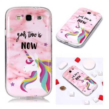 Unicorn Soft TPU Marble Pattern Phone Case for Samsung Galaxy S3
