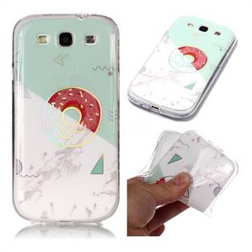 Donuts Marble Pattern Bright Color Laser Soft TPU Case for Samsung Galaxy S3