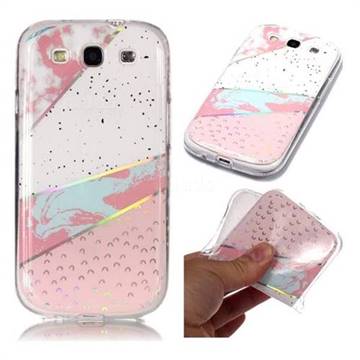 Matching Color Marble Pattern Bright Color Laser Soft TPU Case for Samsung Galaxy S3