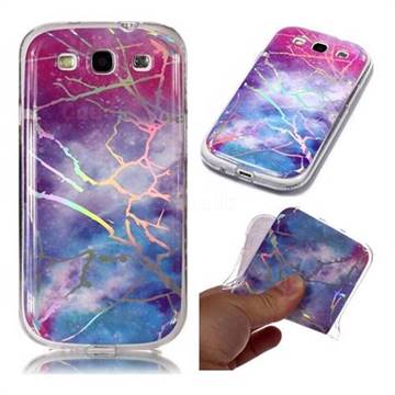 Dream Sky Marble Pattern Bright Color Laser Soft TPU Case for Samsung Galaxy S3