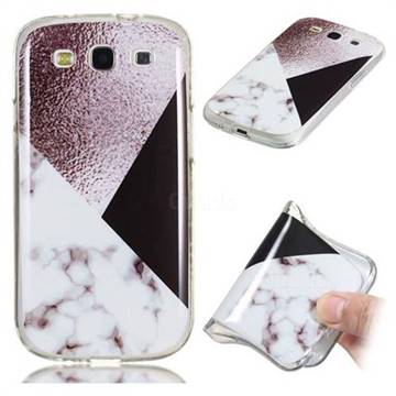 Black white Grey Soft TPU Marble Pattern Phone Case for Samsung Galaxy S3