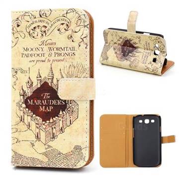 The Marauders Map Leather Wallet Case for Samsung Galaxy S3 i9300 I747 L710 T999 I535 R530