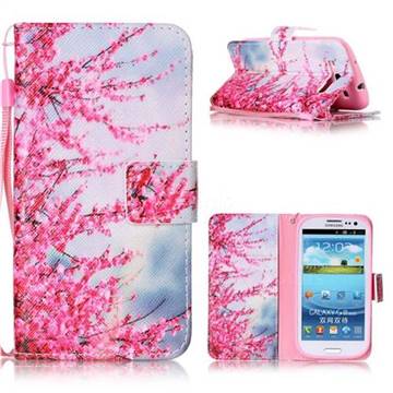 Plum Flower Leather Wallet Phone Case for Samsung Galaxy S3
