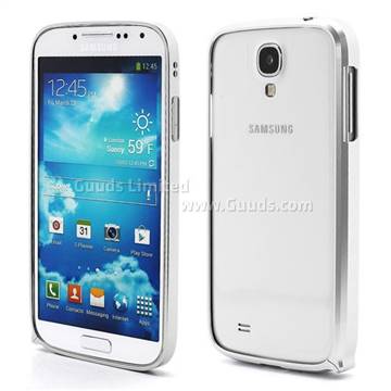 Ultra-Thin Premium Aluminium Metal Bumper Case for Samsung Galaxy S4 i9500 i9502 i9505 - Silver