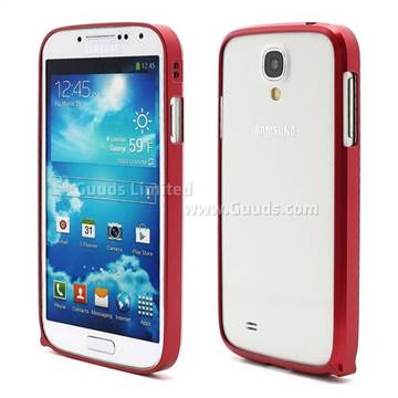 Ultra-Thin Premium Aluminium Metal Bumper Case for Samsung Galaxy S4 i9500 i9502 i9505 - Red
