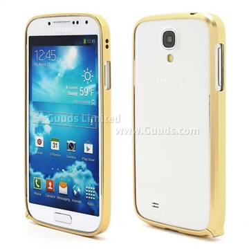 Ultra-Thin Premium Aluminium Metal Bumper Case for Samsung Galaxy S4 i9500 i9502 i9505 - Light Yellow
