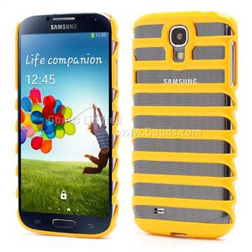 Hollow Ladder PC Skin for Samsung Galaxy S4 i9500 i9502 i9505 - Yellow