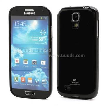 Mercury Goospery Glitter Powder Jelly TPU Back Cover for Samsung Galaxy S4 i9500 i9502 i9505 i9508 - Black