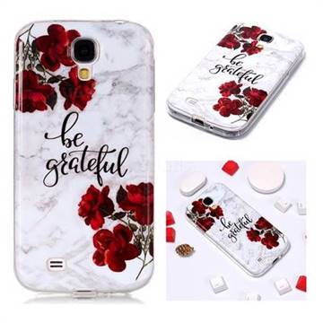 Rose Soft TPU Marble Pattern Phone Case for Samsung Galaxy S4