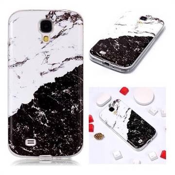Black and White Soft TPU Marble Pattern Phone Case for Samsung Galaxy S4