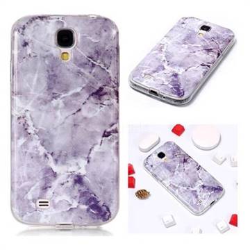 Light Gray Soft TPU Marble Pattern Phone Case for Samsung Galaxy S4