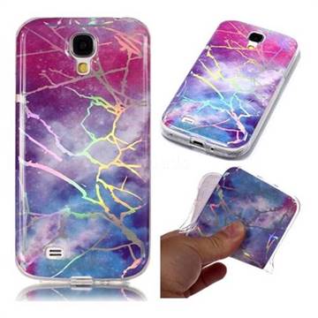 Dream Sky Marble Pattern Bright Color Laser Soft TPU Case for Samsung Galaxy S4