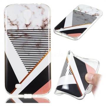 Pinstripe Soft TPU Marble Pattern Phone Case for Samsung Galaxy S4