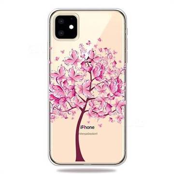 Pink Butterfly Tree Super Clear Soft TPU Back Cover for ...