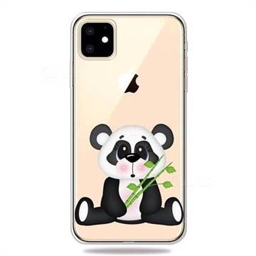 Bamboo Panda Clear Varnish Soft Phone Back Cover for iPhone 11 (6.1 inch)