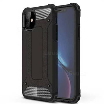 King Kong Armor Premium Shockproof Dual Layer Rugged Hard Cover for iPhone 11 (6.1 inch) - Black Gold