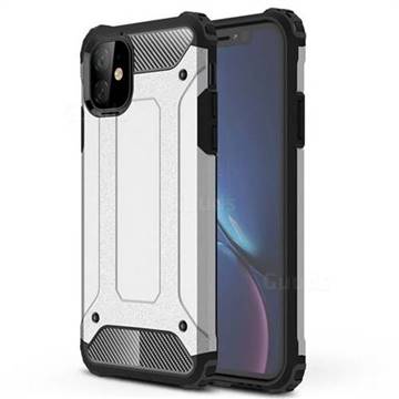 King Kong Armor Premium Shockproof Dual Layer Rugged Hard Cover for iPhone 11 (6.1 inch) - White