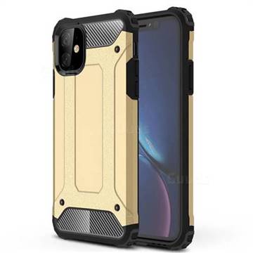 King Kong Armor Premium Shockproof Dual Layer Rugged Hard Cover for iPhone 11 (6.1 inch) - Champagne Gold