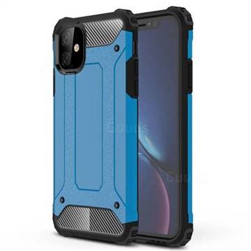 King Kong Armor Premium Shockproof Dual Layer Rugged Hard Cover for iPhone 11 (6.1 inch) - Sky Blue