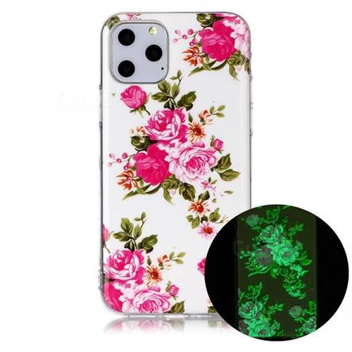 Peony Noctilucent Soft TPU Back Cover for iPhone 11 (6.1 inch)