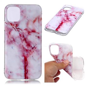 Red Grain Soft TPU Marble Pattern Phone Case for iPhone 11 (6.1 inch)