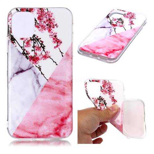 Pink Plum Soft TPU Marble Pattern Case for iPhone 11 (6.1 inch)