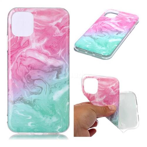 Pink Green Soft TPU Marble Pattern Case for iPhone 11 (6.1 inch)