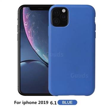 Howmak Slim Liquid Silicone Rubber Shockproof Phone Case Cover for iPhone 11 (6.1 inch) - Sky Blue
