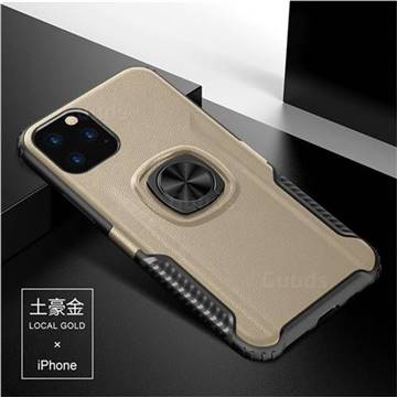 Knight Armor Anti Drop PC + Silicone Invisible Ring Holder Phone Cover for iPhone 11 (6.1 inch) - Champagne