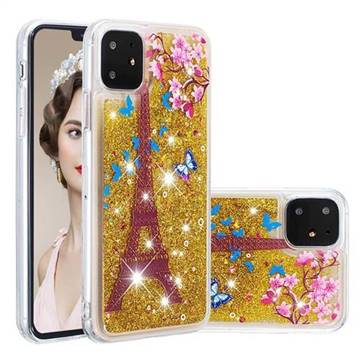 Golden Tower Dynamic Liquid Glitter Quicksand Soft TPU Case for iPhone 11 (6.1 inch)